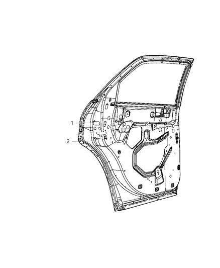 2014 Dodge Charger Rear Door Diagram