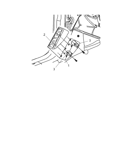 2011 Dodge Caliber Footrest Diagram