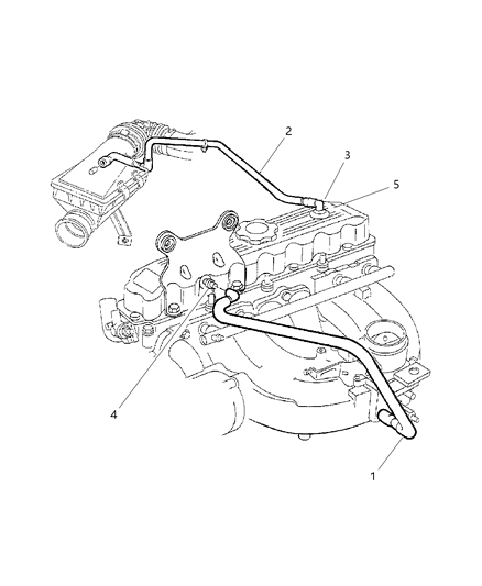 2000 Dodge Dakota Crankcase Ventilation Diagram 1