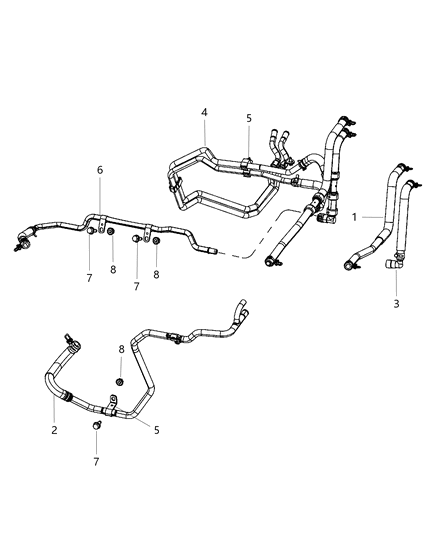 2016 Chrysler Town & Country Heater Plumbing Diagram