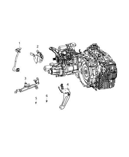 2020 Jeep Compass Bracket Diagram for 68274402AA