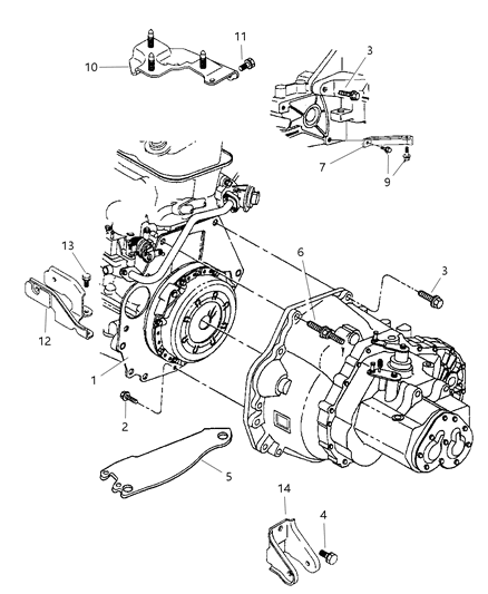 1997 Dodge Avenger Transaxle Mounting Diagram 2