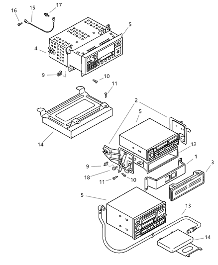 1998 Chrysler Sebring Coupe Radio Diagram