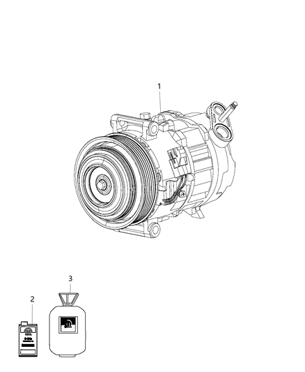 2019 Ram ProMaster 1500 A/C Compressor Diagram