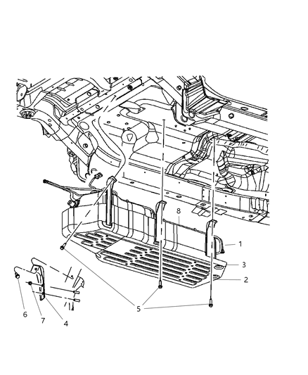 2009 Jeep Commander Fuel Tank & Related Diagram