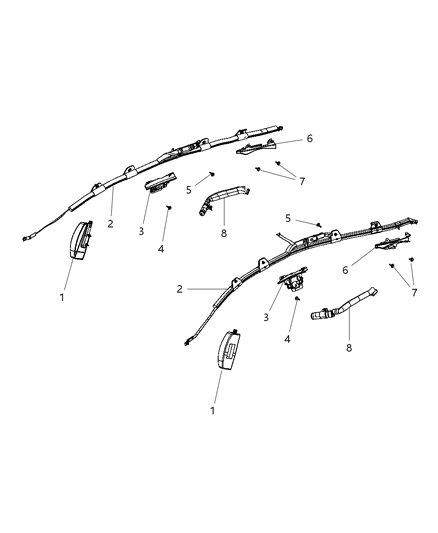 2013 Dodge Dart Bracket Diagram for 68111655AA