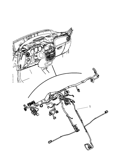 2010 Chrysler PT Cruiser Wiring-Instrument Panel Diagram for 4795628AH