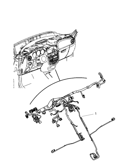 2010 Chrysler PT Cruiser Wiring Instrument Panel Diagram