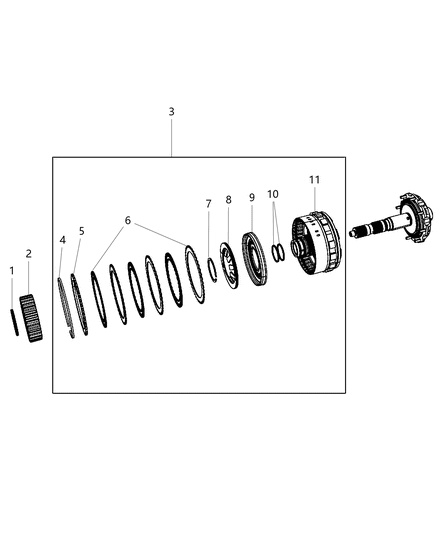 2014 Ram ProMaster 3500 Gear Train - Underdrive Compounder Diagram 2