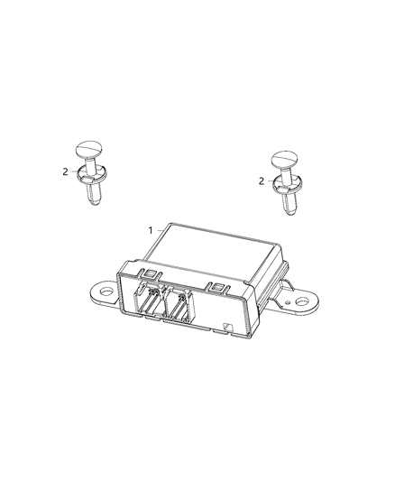 2018 Ram 1500 Module, Park Assist Module Diagram