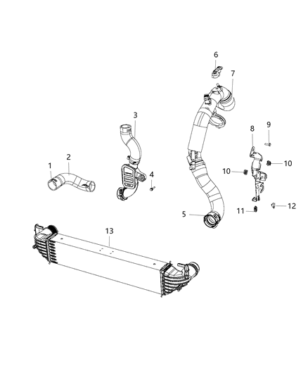 2015 Jeep Renegade Charge Air Cooler Diagram 1