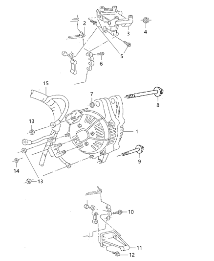 1998 Jeep Grand Cherokee Alternator And Battery Wiring Diagram for 56009115AB