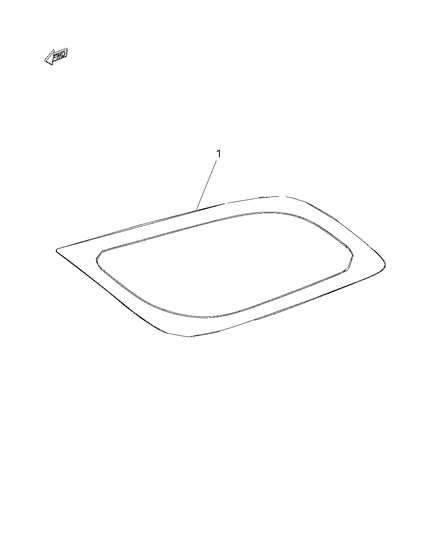 2014 Dodge Durango Glass, Quarter Diagram