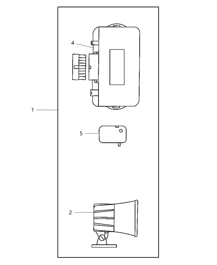 2002 Dodge Intrepid Alarm - EVS II Diagram