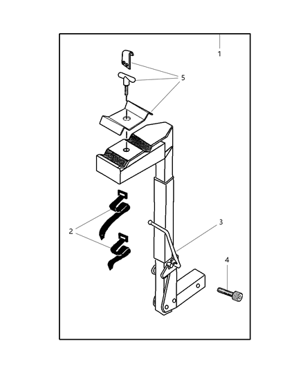 2002 Dodge Caravan Bike Carrier - Hitch Mount Diagram 1