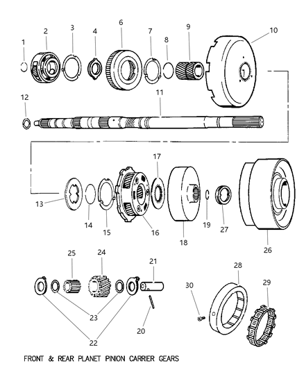 2000 Dodge Ram Van Intermediate Diagram