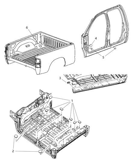 2004 Dodge Ram 1500 Plugs - Quad Cab Diagram