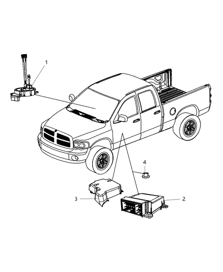 2010 Dodge Ram 4500 Air Bag Clockspring Diagram for 56046227AA