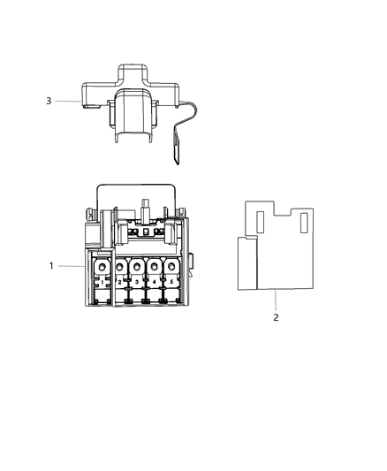 2014 Dodge Durango Nut Diagram for 68242329AA