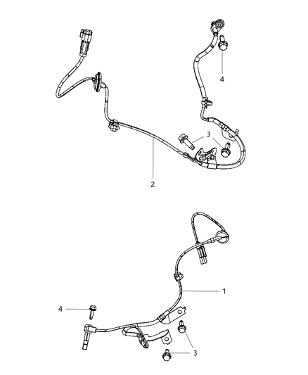 2012 Dodge Caliber Sensors - Brakes Diagram