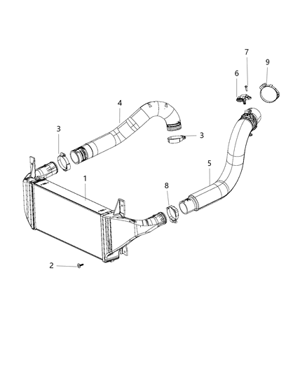 2017 Jeep Wrangler Charge Air Cooler Diagram