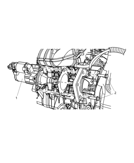 2011 Dodge Journey Starter & Related Parts Diagram 3