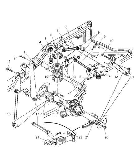 2006 Dodge Durango ABSORBER-Suspension Diagram for 52855335AC