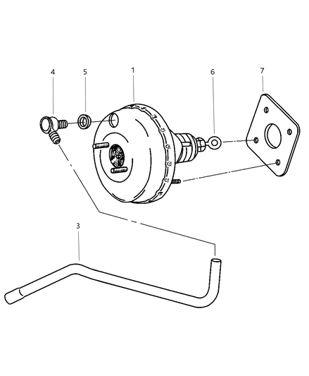 2003 Chrysler 300M Booster, Power Brake Diagram