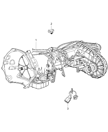 2013 Ram 2500 Wiring-Transmission Diagram for 68163608AC