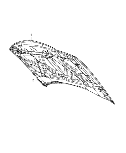 2011 Chrysler 300 Hood Diagram