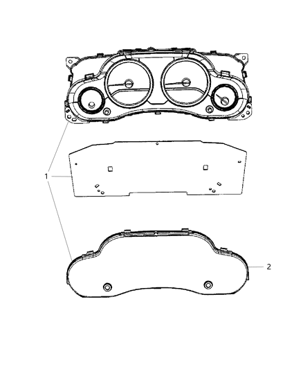 2018 Jeep Wrangler Cluster-Instrument Panel Diagram for 56054403AF