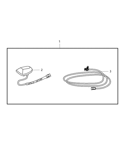 2008 Dodge Durango Install Kit - Satellite Receiver Diagram