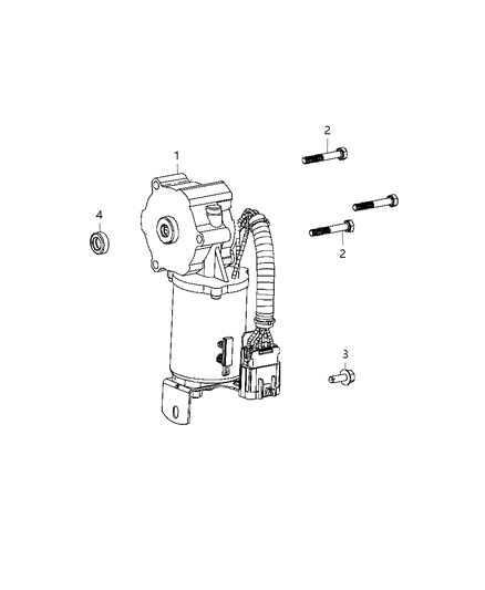 2018 Ram 3500 Cab Chassis(<10K lb.) Transfer Case Shifting Diagram 1