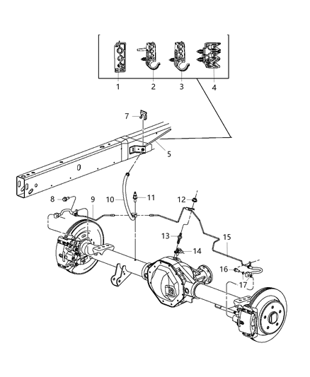 2012 Ram 4500 Hose-Brake Diagram for 52013814AG