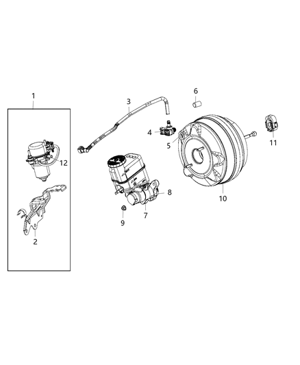 2015 Jeep Cherokee Booster & Pump Diagram