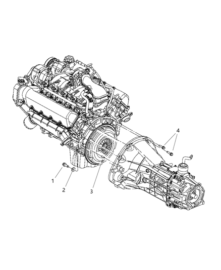 2008 Dodge Dakota Mounting Bolts Diagram