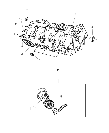 1998 Dodge Durango Cylinder Block Diagram 2