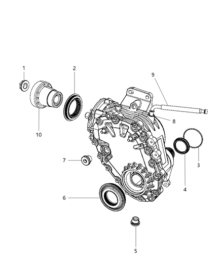 2015 Dodge Journey Power Transfer Unit Service Parts Diagram 1