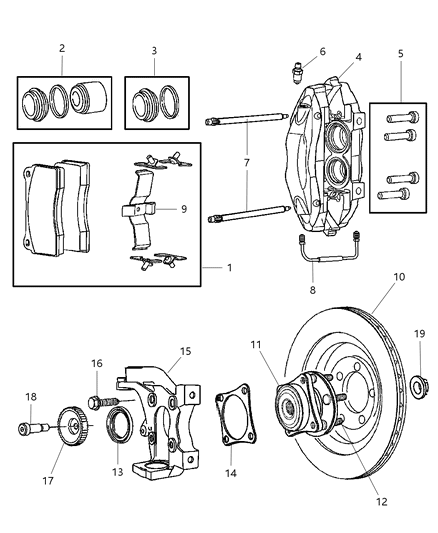 2004 Dodge Viper Front Brakes Diagram