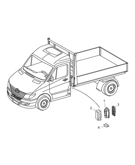 2009 Dodge Sprinter 3500 Ventilation Flap Diagram 2