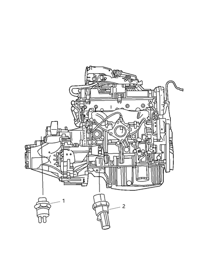 2002 Chrysler Town & Country Switches - Powertrain Diagram