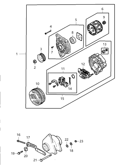 2004 Chrysler Sebring Alternator Diagram 1