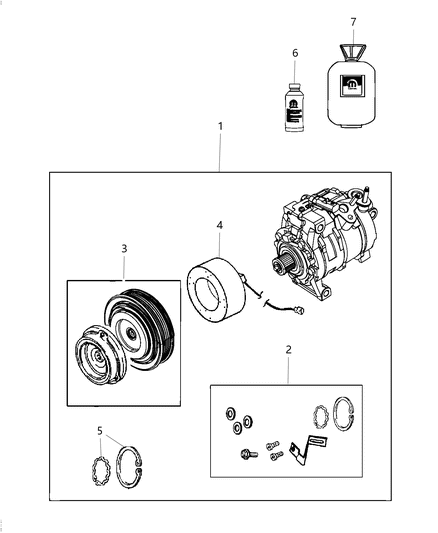 2020 Ram 3500 A/C Compressor Diagram