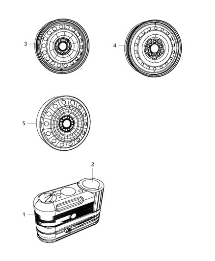 2012 Chrysler 300 Spare Wheel Stowage Diagram