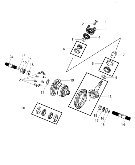 2010 Dodge Viper Ring-Differential Diagram for 68184320AA