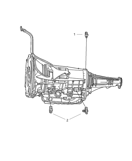 2007 Jeep Grand Cherokee Sensors - Drivetrain Diagram