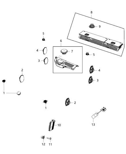 2017 Ram 2500 MICROPHON-Audio Diagram for 6EP09BD1AA