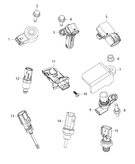 2018 Jeep Renegade Sensor-Oil Pressure Diagram for 68295557AA