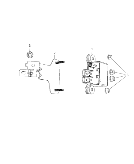 2020 Jeep Gladiator Relay, Power Control Diagram