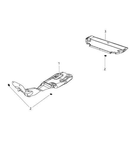 2013 Chrysler 200 Exhaust System Heat Shield Diagram